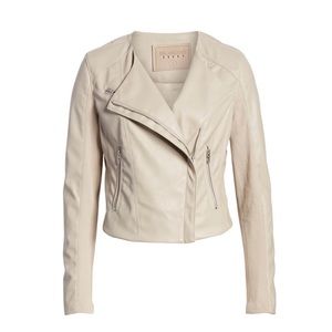 Stone Vegan Leather Moto Jacket | Size: Small